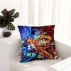 Japanese Anime Akaza D-Demon Slayer Cushion Cover Car Throw Pillow Case For Sofa Car Christmas Gift 40x40cm 45x45cm
