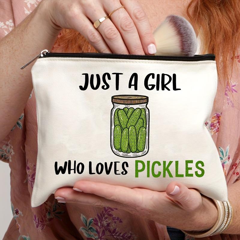 Simple Letter Funny Pattern Makeup Bag Women Handhold Bag Travel Cosmetic Storage Bag Toiletry Case Perfect Gifts For Women Girls