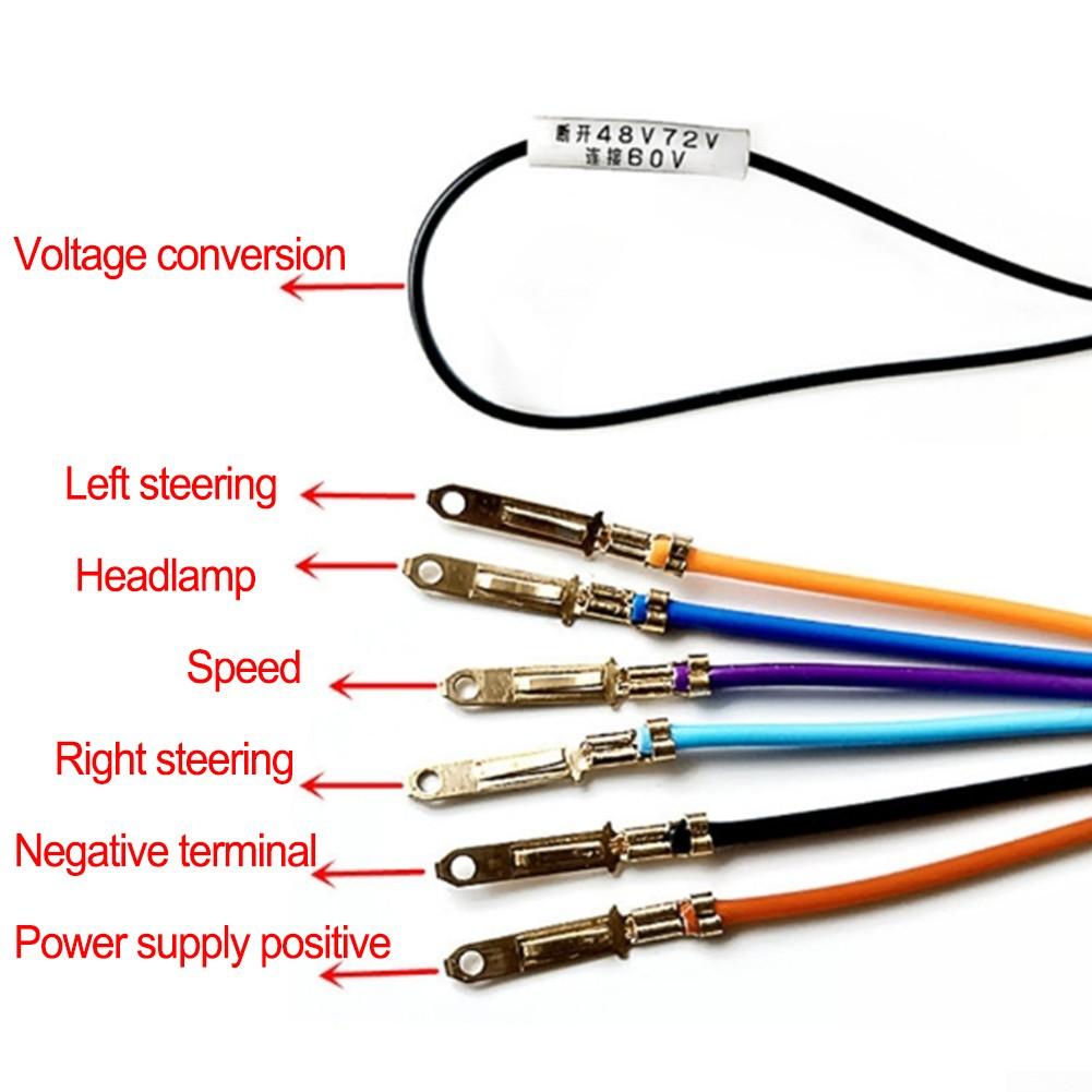 

48-72 В ЖК-дисплей для электровелосипеда, 6 контактов, новый прочный дисплей для электровелосипеда