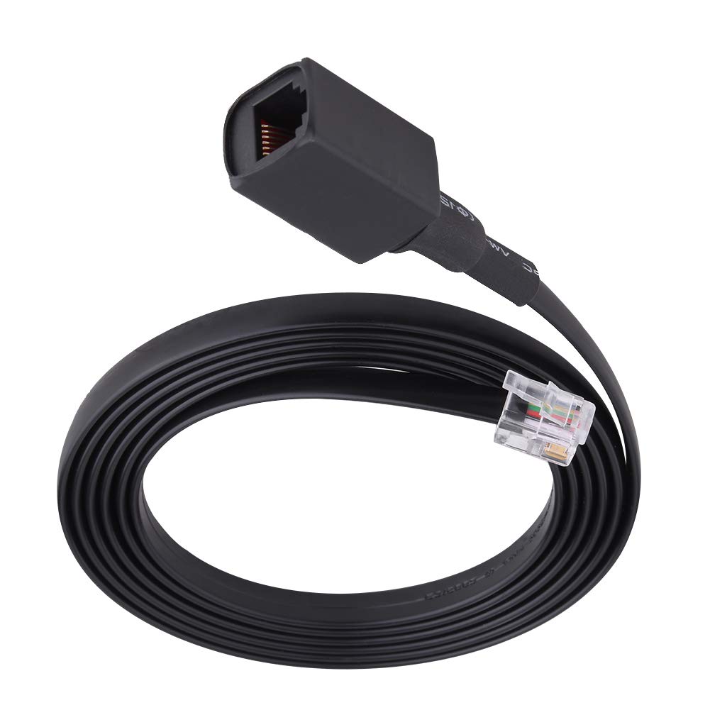 Durable 6-Pin Detachable Handheld Microphone Extension Cable for Yaesu Walkie-Talkies, 155cm Long