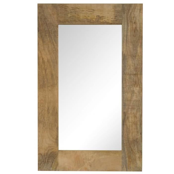 VidaXL Solid Mango Wood Mirror 50 X 80 Cm