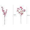 Pink Artificial Sakura Flower Decorative Silk Artificial Faux Plants Long Branches Peach Fake Cherry Blossoms