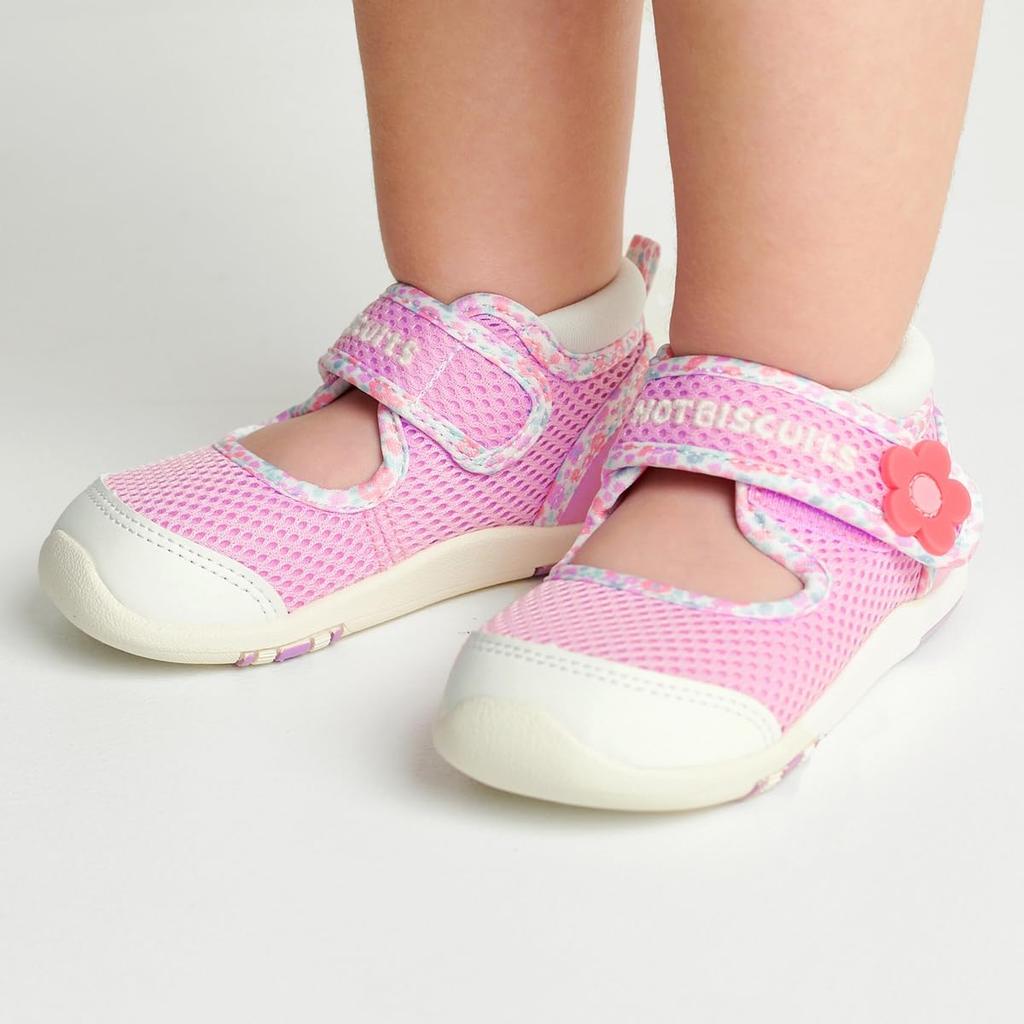 MIKIHOUSE HOT BISCUITS Pantofi sport pentru bebeluși, băieți și fete, roz, 15 cm, 72-9305-143