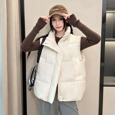 New Cotton Vest Versatile Autumn and Winter Style Fashionable Korean Loose Women's Vest Vest Vest Jacket