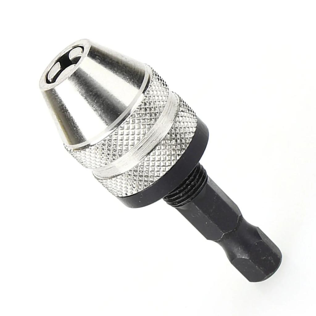 1/4" 0.3~3.6mm  Keyless Drill Bit Chuck Hex Shank Adapter Converter Industrial Tools Drill Chuck Keyless Drill Chuck