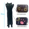TreasuringU Halloween Party Black Cat Plush Playthings Cute Cartoon Long Cat Fuzzy Dolls Happy Halloween Party Birthday Gifts