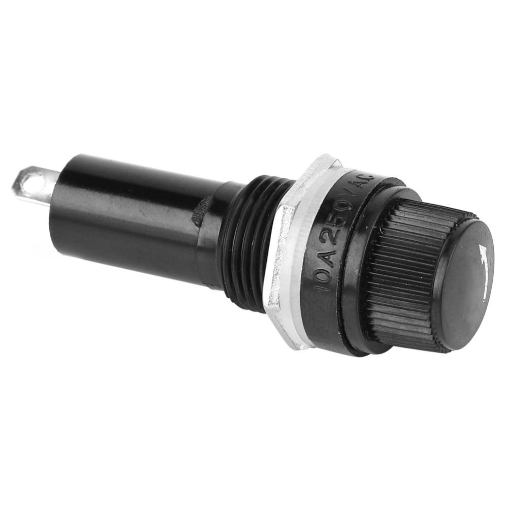 10PCS 10A Electrical Screw Holder 6*30 Flat Tube Type Fusehold  Car DIY Projects