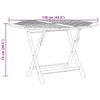 Foldable Garden Table Ø 110 X 75 Cm Solid Teak Wood