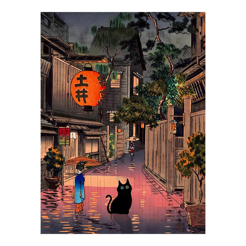 Van Gogh Black Cat Sunflowers Funny Art Matisse Monet Canvas Painting Posters And Prints Wall Pictures For Living Room Decor