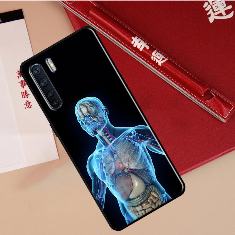 Human Anatomy Case For Oppo A80 A58 A5 Pro A15 A16 A17 A57 A77 A94 A74 A54 A76 A96 A40 A60 A18 A38 A78 A98