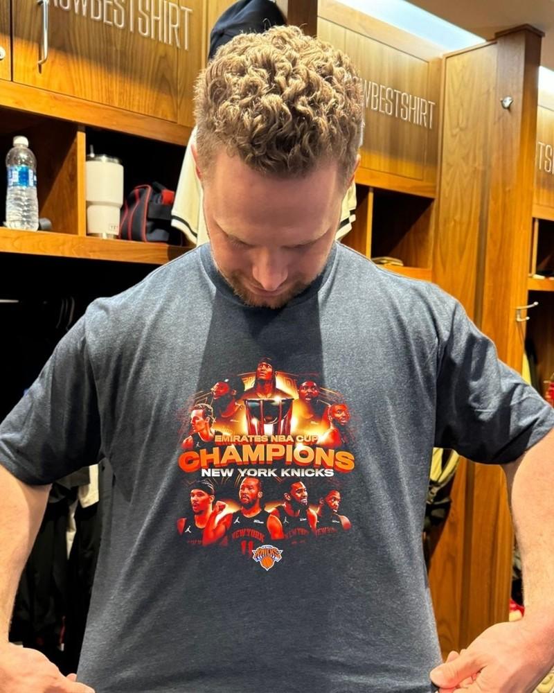 Knicks 2025 NBA Cup Champions Vintage Shirt Size S-5XL Unisex T-Shirt XXXL
