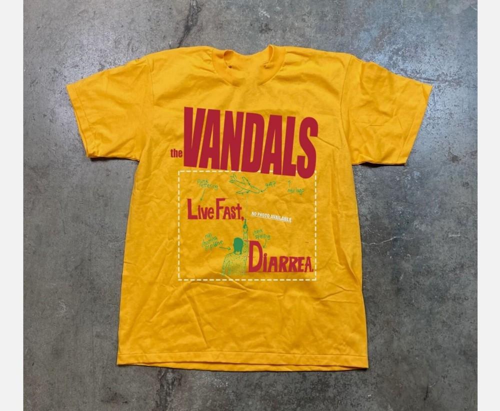 The Vandals Band Rock Live Fast Diarrea T Shirt Full Size