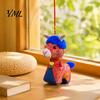 Decorative Pendant for Car Year of Goat Plush Toy, Chinese New Stuffed Sheep Doll, Soft Animal Zodiac Lunar Ornament Spring Festival Home Decor
