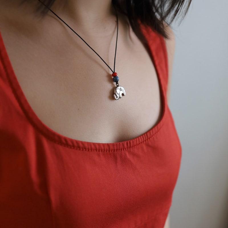 

MADE BY EGO Happy Elephant Necklace FREE (adjustable)