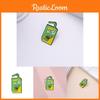 Alloy Cartoon Unique Character Brooch With Colorful Juicy Beverage Aesthetic