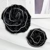 Mehrfarbige Strassspitze Dreidimensionale Mehrlagige Rosenblume Hot Diamond Plissierte Korsage Stoffaufkleber Kleidung DIY Zubehör