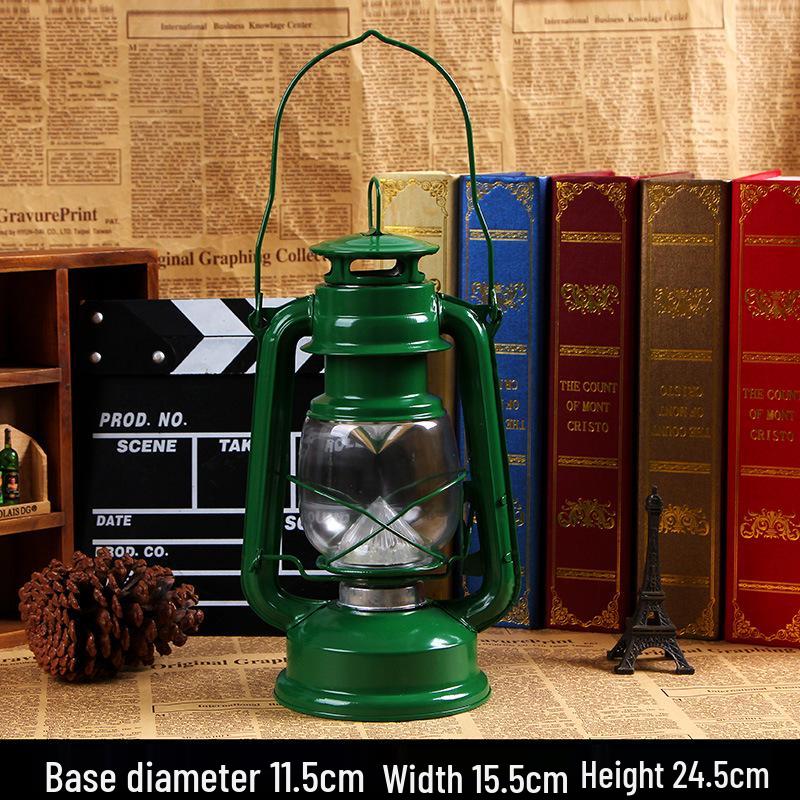 Retro Nostalgic Multi-Color Kerosene Horse Lamp - Portable Outdoor Camping & Decorative Lamp