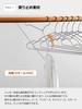HOSUR Prevents Clothes from Losing PVC Special Rubber Non-Slip Hangers, 30-Pack, Slim, Lightweight, Shape, Coating, Stylish, Non-Slip, Wet/Dry Use,
