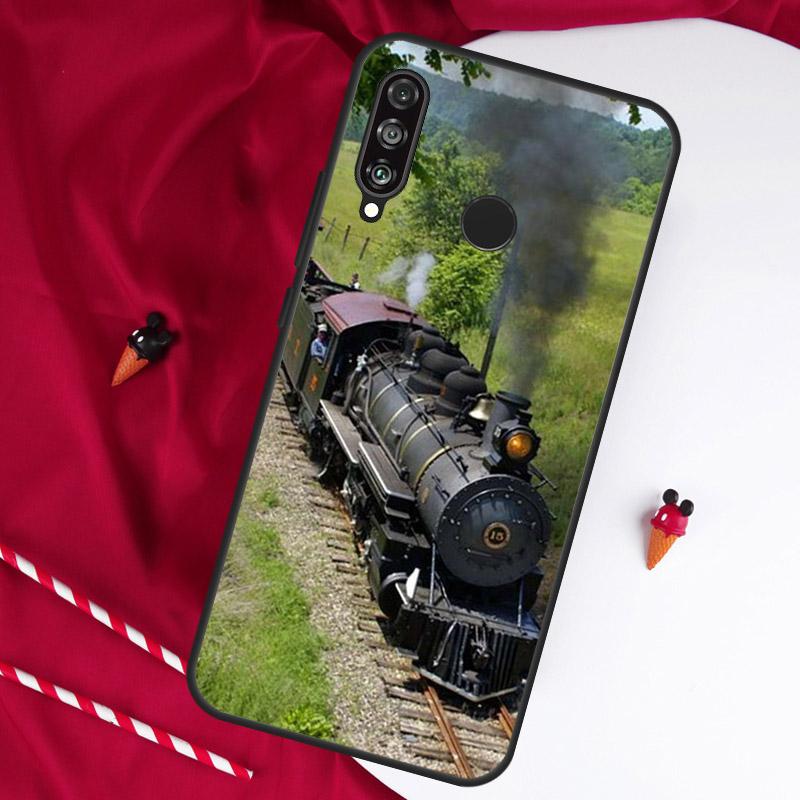 Classic Steam Train Railway For Huawei Nova Y90 Y70 Y60 Y72 Y73 Y61 Y91 7i 8i 11i 12i 12s 9 10 SE P20 P30 P40 Lite Case