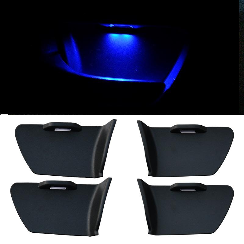 

For 2012 to 2017 Camry door handle lights, interior atmosphere lights, four-door door bowl lights, bule/ice blue/red