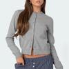 VAYLA Women's Autumn Sweater Cardigan Casual Solid Color Long Sleeve O Neck Button Up Knitwear Y2K Vintage Streetwear