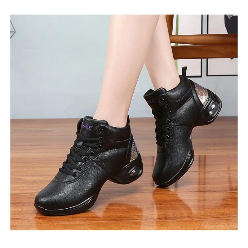 Scarpe da Ballo Donna Ragazze Moderne Suola Morbida Jazz Sneakers Traspiranti Leggere Scarpe da Ballo Fitness Sport