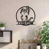 Personalized Metal Wall Art Custom Pet Sign Rustic Home Decor Cat Lover Gift Indoor Outdoor