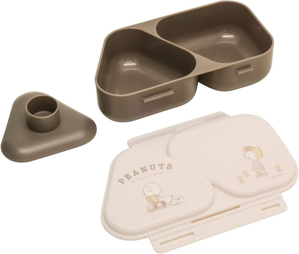 OSK Bento Box Snoopy Lunch Box Set of 2 Onigiri Lunch Safe with Lid Onigiri Case That Can Be Used To Make Onigiri Without Squeezing and Also Holds