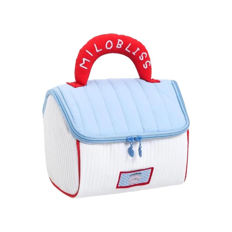 Handheld Makeup Bag Travel Cosmetic Bag Large Capacity Toiletry Bag Wash Bag Lovely House Skincare Storage Bag