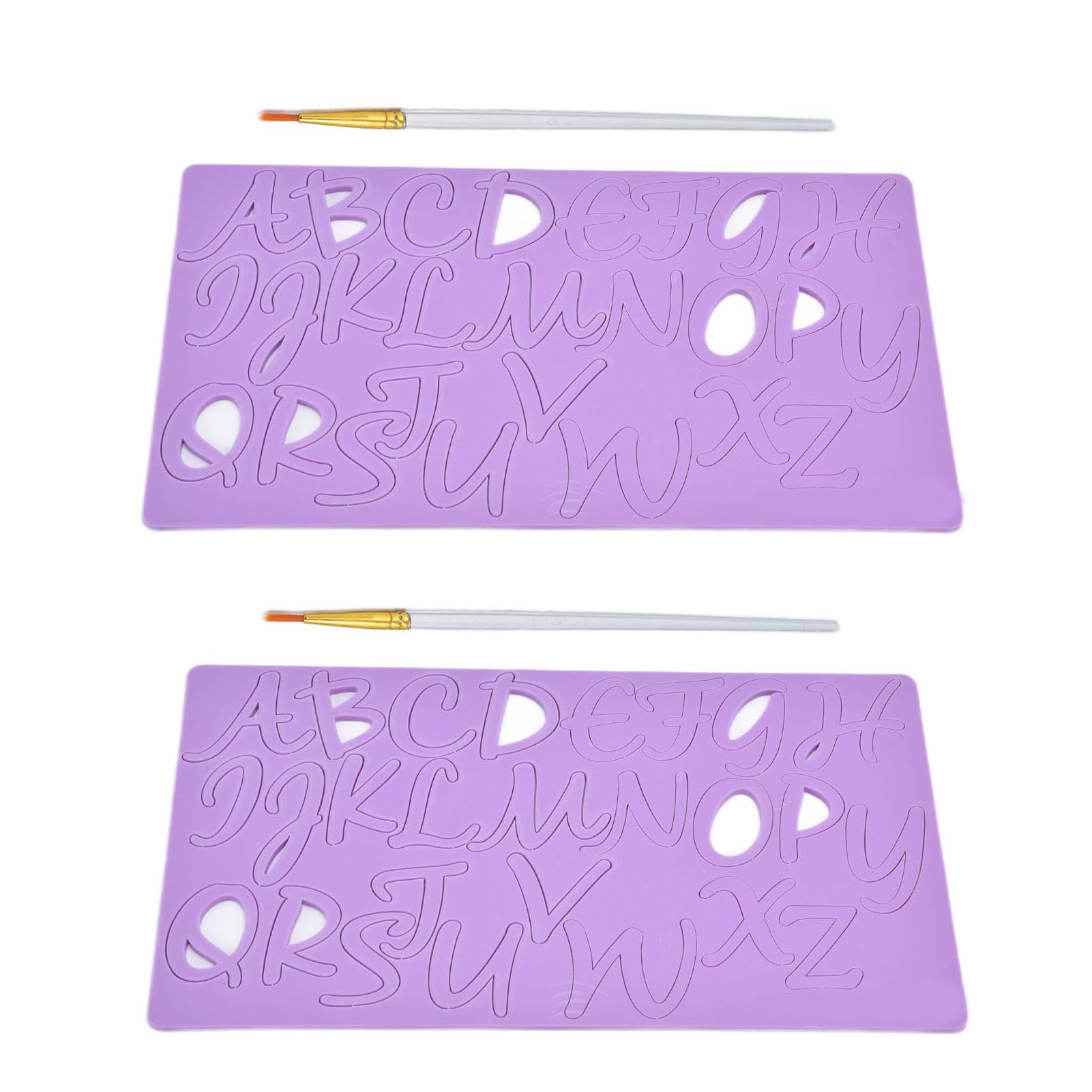

Letter Fondant Silicone Mold Alphabet AZ Silicone Fondant Mould for Birthday Anniversary Cake Decorating Candy Making
