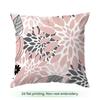 Pc Pink Gray Fresh Floral Pattern Singlesided Printed Pillowcase Cushion Coversuitable For Living Roombedroomcar Decoration