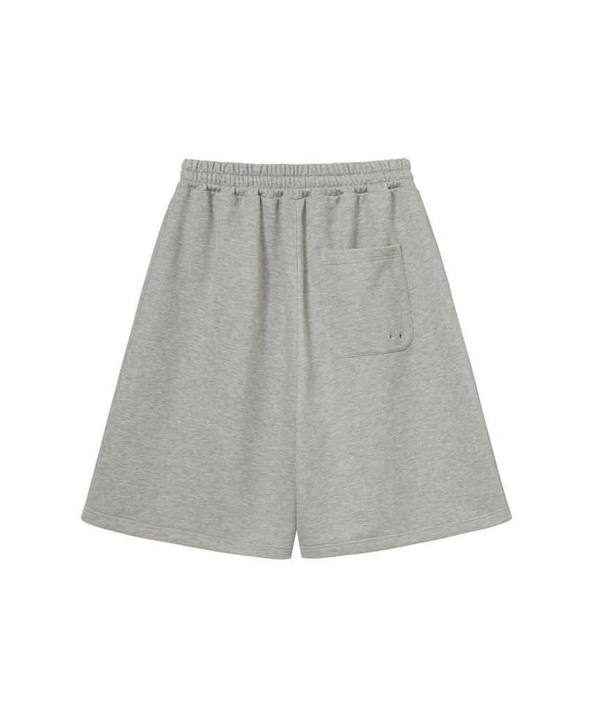 Mihag Metal Plate Bermuda Pants (Gray)