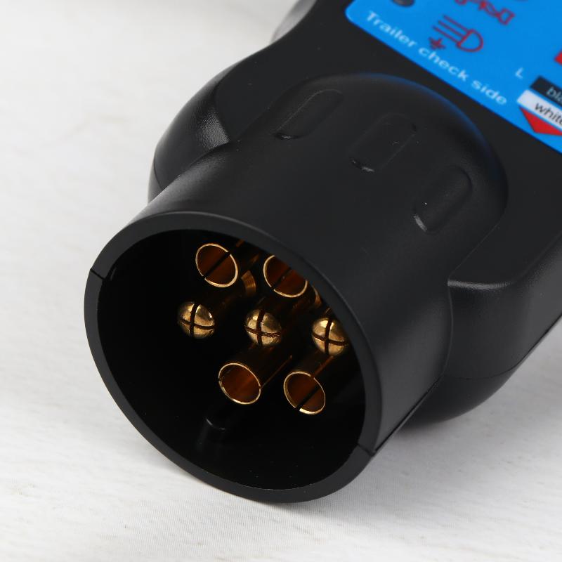 Car Towing Light Tester 12V 7 Pin Adapter Diagnostic Tool Wiring Check Light Test Plug Socket Truck Trailer Caravan Accessories