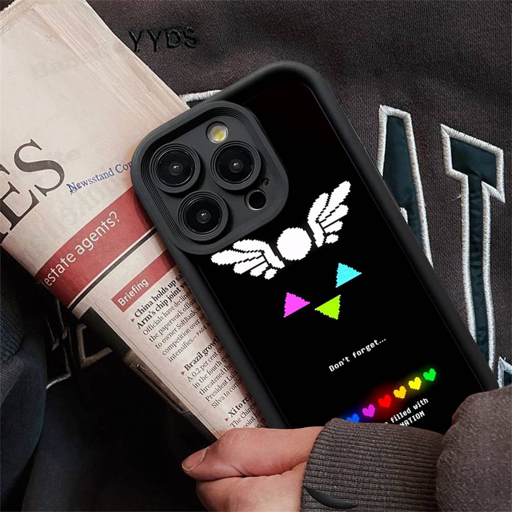 D-Deltarune Ralsei Phone Case For iPhone 16 15 14 Plus 13 12 11 17 Pro Max Pro Soft Cover