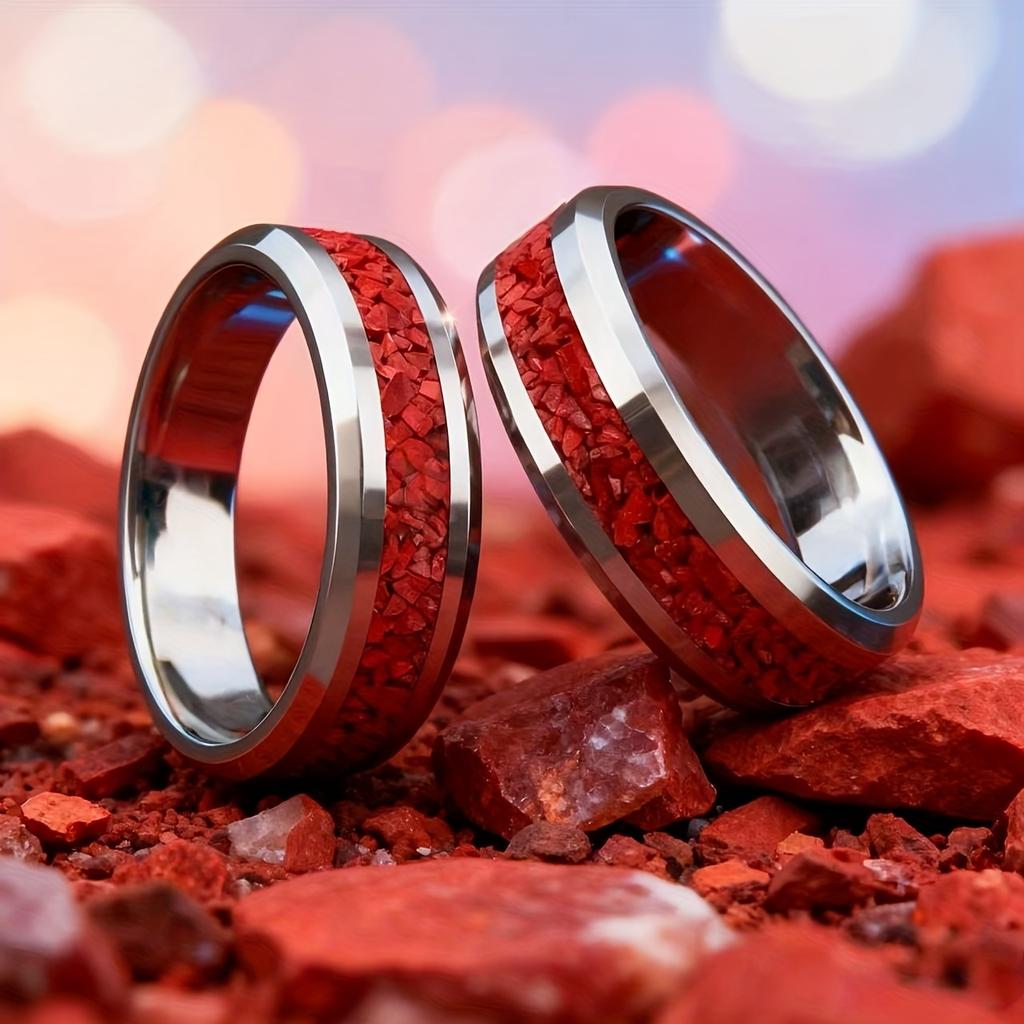 Men's Stainless-Steel Rings 2025 Trend Jewelry New In Ring Rings For Couples Girlfriend Gift Stainless Steel Rings