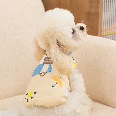 Winter Verdickt Warm Teddy Bigbear Hundebekleidung Illustrationsdruck Kann Nachzeichnen Kleiner Hund Hund Haustierweste