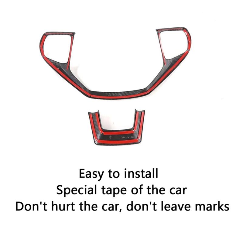 A87Q-Lenkrad-Zierblende ABS Kohlefaser für Ford Explorer - Innenraumzubehör