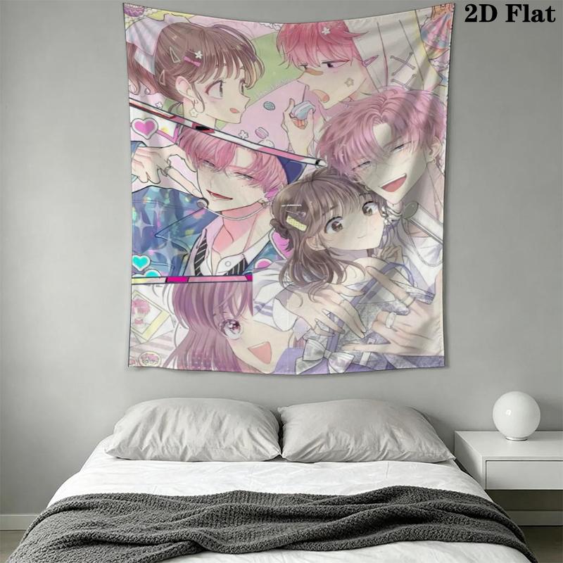 Tamon's B Side Wall Tapestry Aesthetic Wall Hanging Printed Fabric Blanket Decorative Tapestries for Bedroom Living Room Home Decor