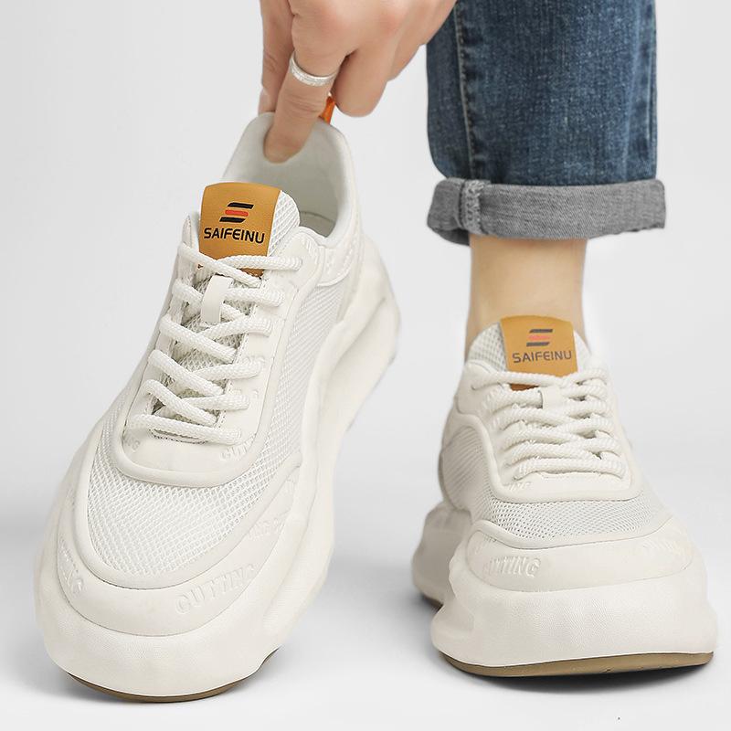 

Board shoes 22 summer new sports mesh breathable soft sole comfortable solid color casual shoes 39 бежевый