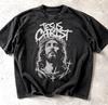Jesus Christus Vintage T-Shirt Comfort Colors® Starker christlicher Glaube Geschenk Dornenkrone Grafik-T-Shirt