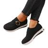 Slipper Damenschuhe Sommermode Einfarbig Plateauschuhe Herbst Slip-On Flache Damenvulkanisierte Schuhe Übergröße 36-43