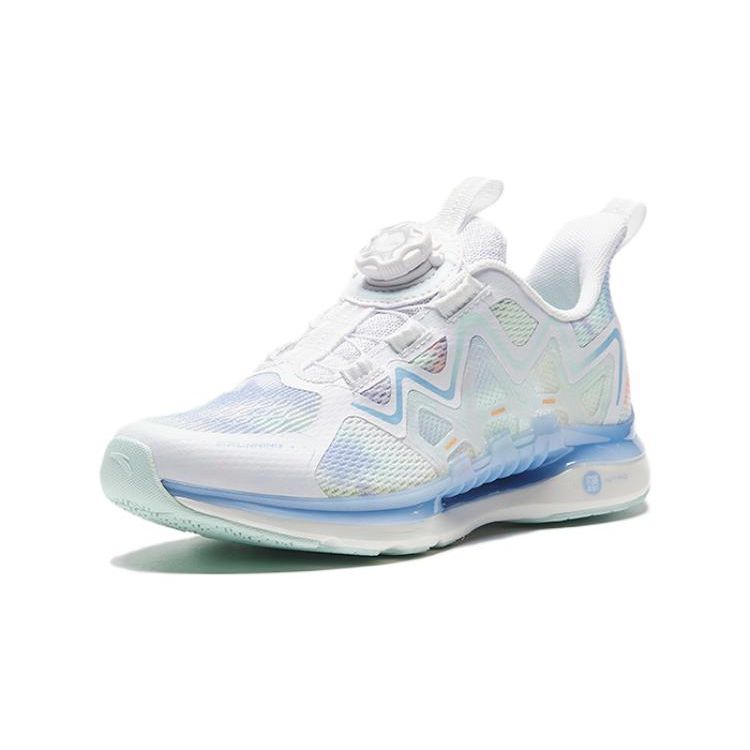 Anta Kids Wind Chaser 5.0 Sports Test Non-Slip Durable Low-Top Running Shoes Kids sneaker Light-Blue White 322325516H-2