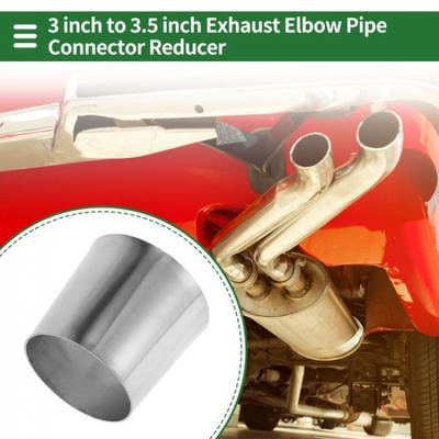 Adaptateur de Tuyauterie de Tuyau d'Échappement de Voiture Acier Inoxydable 304 OD 3" à OD 35" neuf
