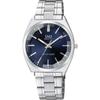 Q&Q Analoog Waterdicht Herenhorloge Metalen Band QB78-212 Marineblauw
