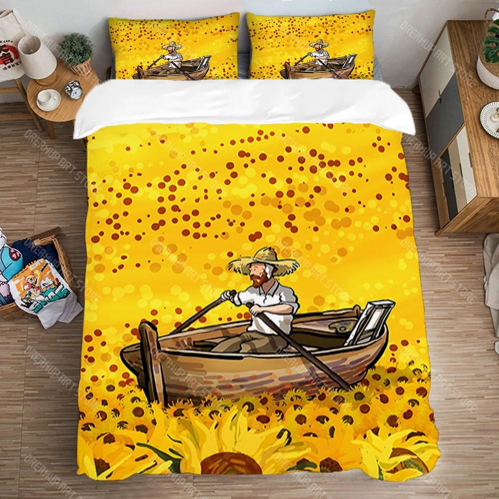 Bettwäsche-Set Bettbezug-Set Einzelbett Doppelbett Übergröße Mode Queen-Size Bettdecken-Sets Bettwäsche Dekorationen Van Gogh Kissenbezug Kunst