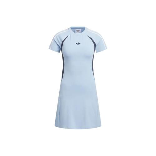 adidas Originals Jersey Short Sleeve Dress Women s Blue XS синий