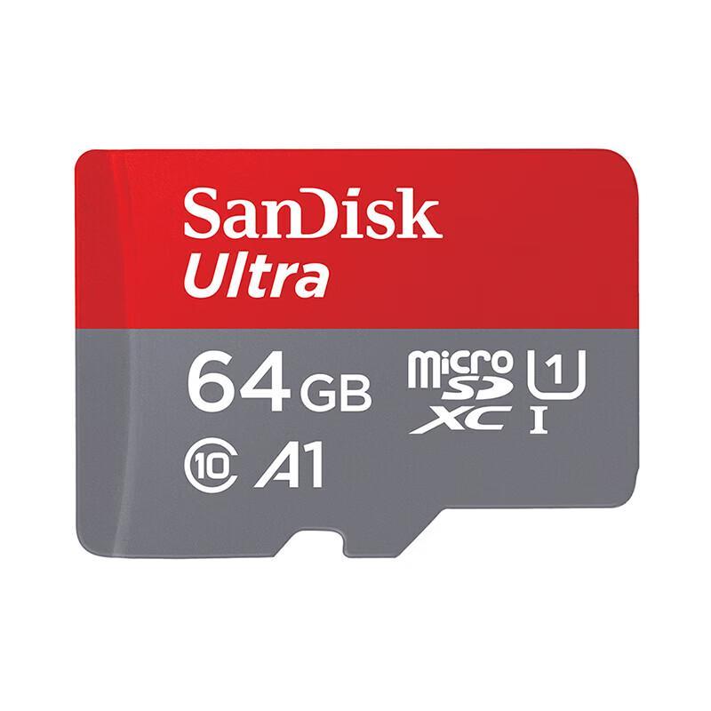 SanDisk 64GB MicroSD A1 U1 C10 Memory Card