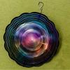 10 Inch Hanging Wind Spinner with Starry Sky Design Unique Outdoor Wind Chime for Balcony Garden Decor 360 Rotating Hook No Batteries Needed