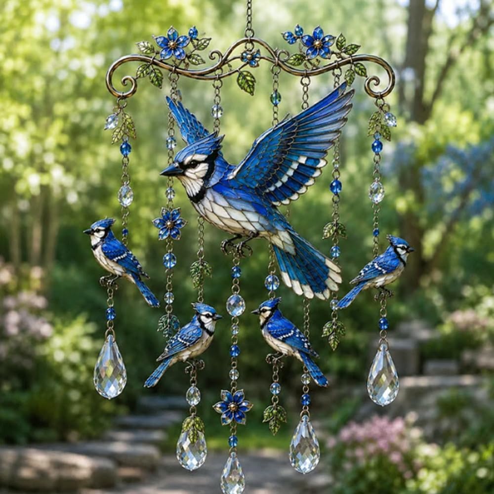 Elegante Campanellino a Vento Colibrì, Campanelli a Vento per Esterno, Campanelli Decorativi a Vento Colibrì per Giardino Portico Balcone