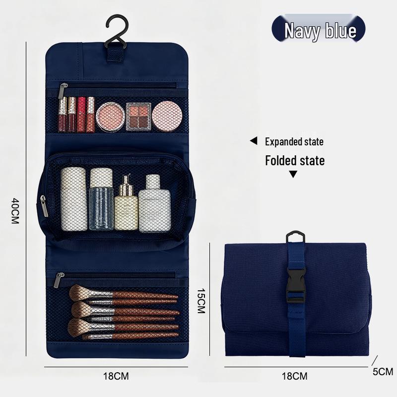 Korean Waterproof Toiletry Bag - Large Capacity, Portable, Hanging, Unisex Travel Cosmetic Organizer.